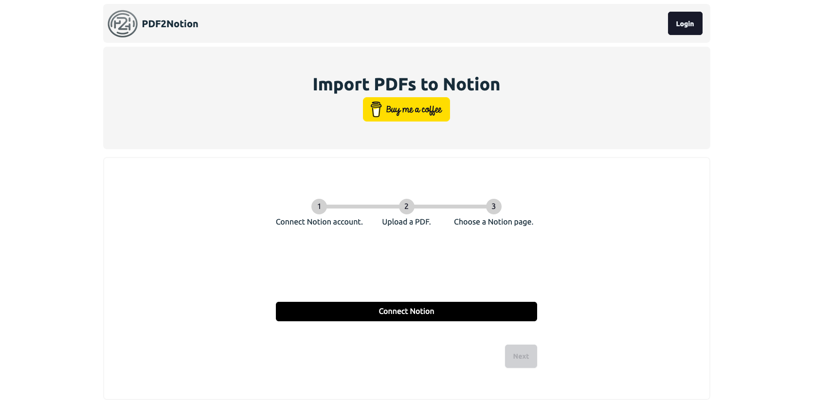 PDF2Notion (Archived)